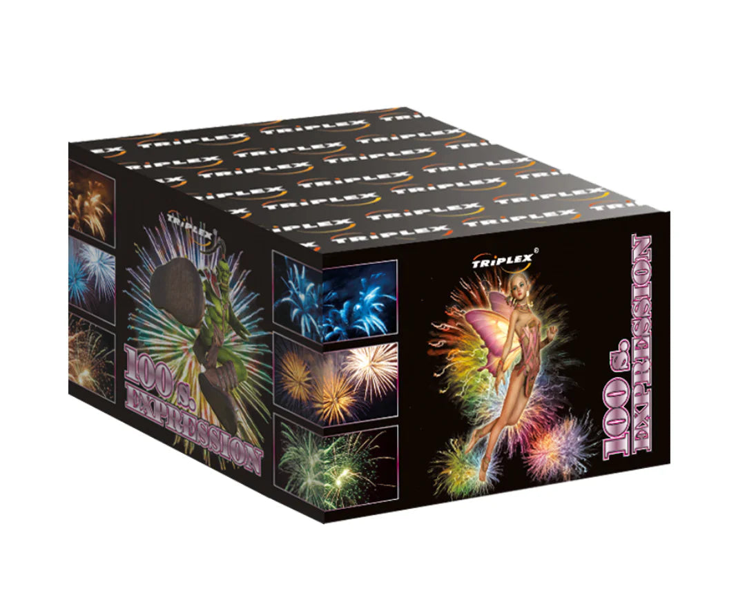 Baterie de artificii 100 focuri 20 mm Triplex TXB437
