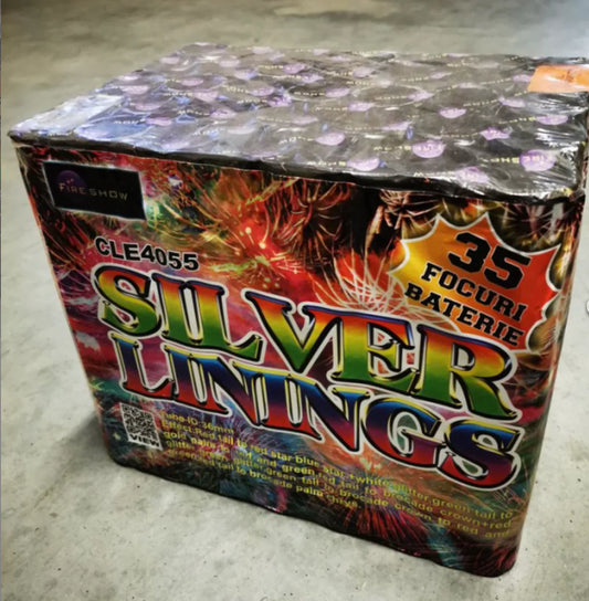 Baterie de artificii SILVER LININGS 35 F CALIBRU 36mm